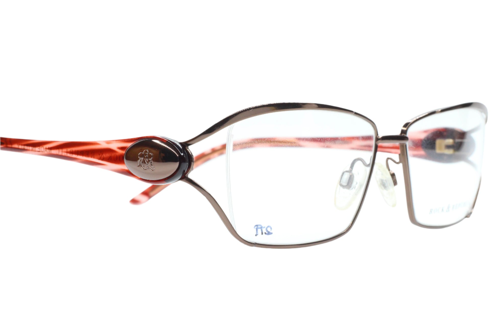 Rock & Republic RR021 073 Gold Groove Luxury Italy Eyeglasses -Wo Optical Frames ABC Optical Eyeglasses