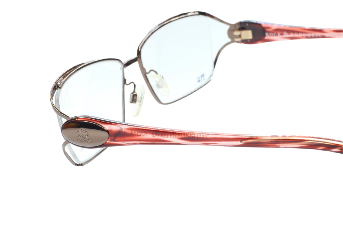 Rock & Republic RR021 073 Gold Groove Luxury Italy Eyeglasses -Wo Optical Frames ABC Optical Eyeglasses