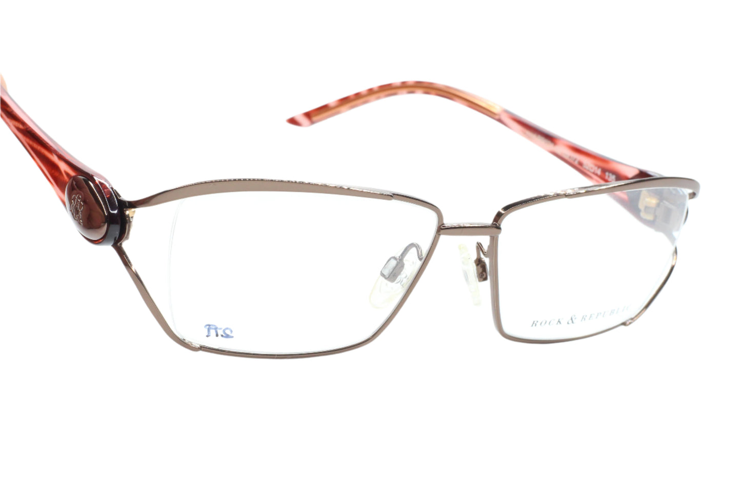 Rock & Republic RR021 073 Gold Groove Luxury Italy Eyeglasses -Wo Optical Frames ABC Optical Eyeglasses