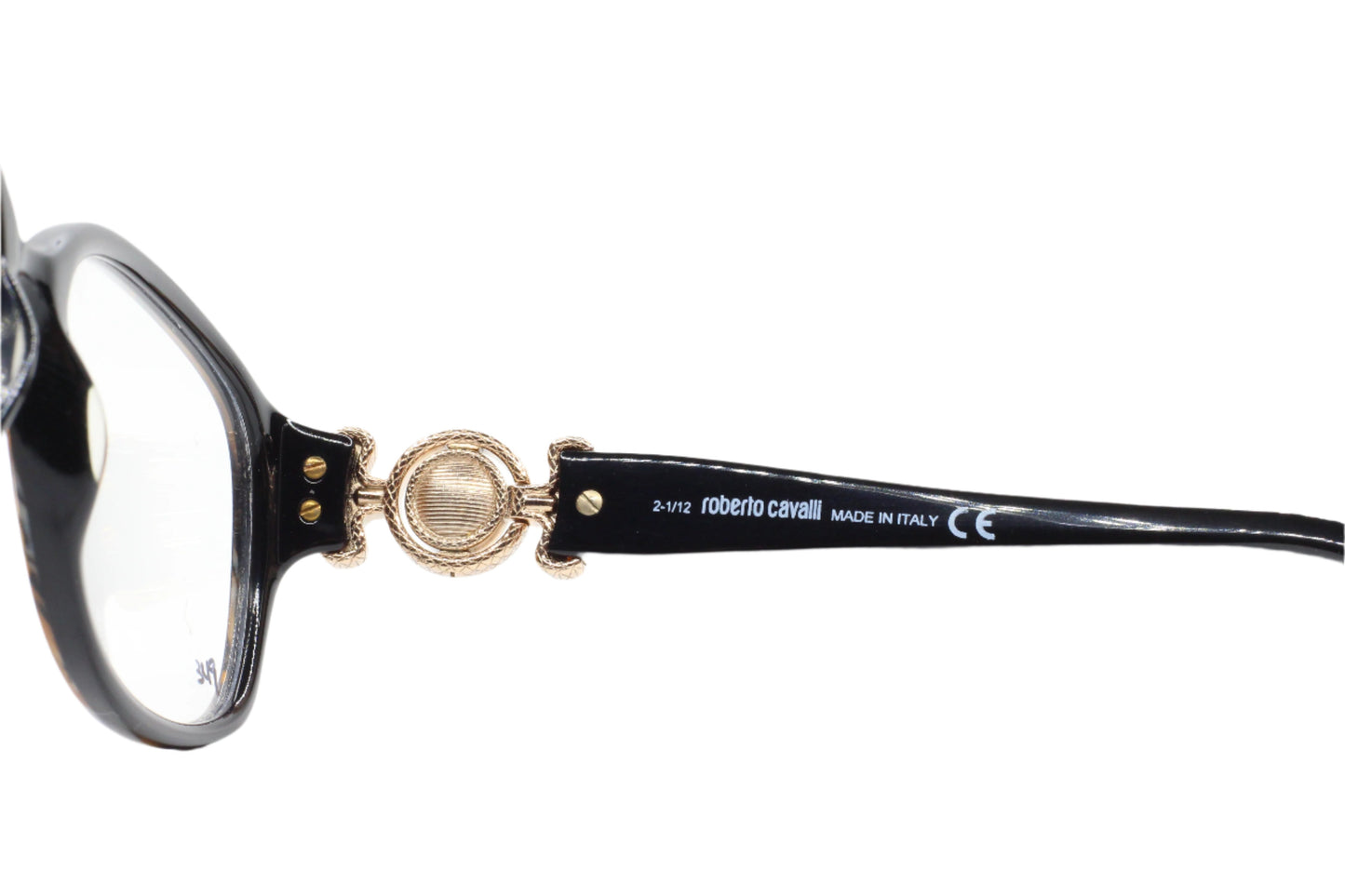 Roberto Cavalli Haiti 773 056 Brown Havana Gold Luxury Italy Eyeglasses -Wo Optical Frames ABC OPTICAL Eyeglasses