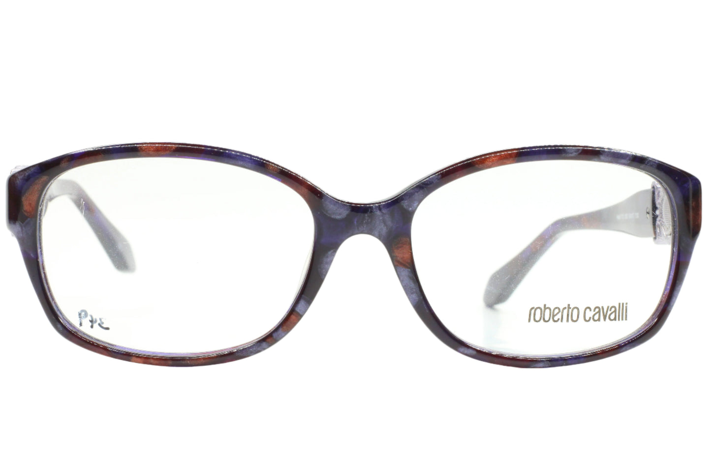 Roberto Cavalli Haiti 773 056 Brown Havana Gold Luxury Italy Eyeglasses -Wo 54-17-130 Purple Gold Acetate Optical Frames ABC OPTICAL Eyeglasses