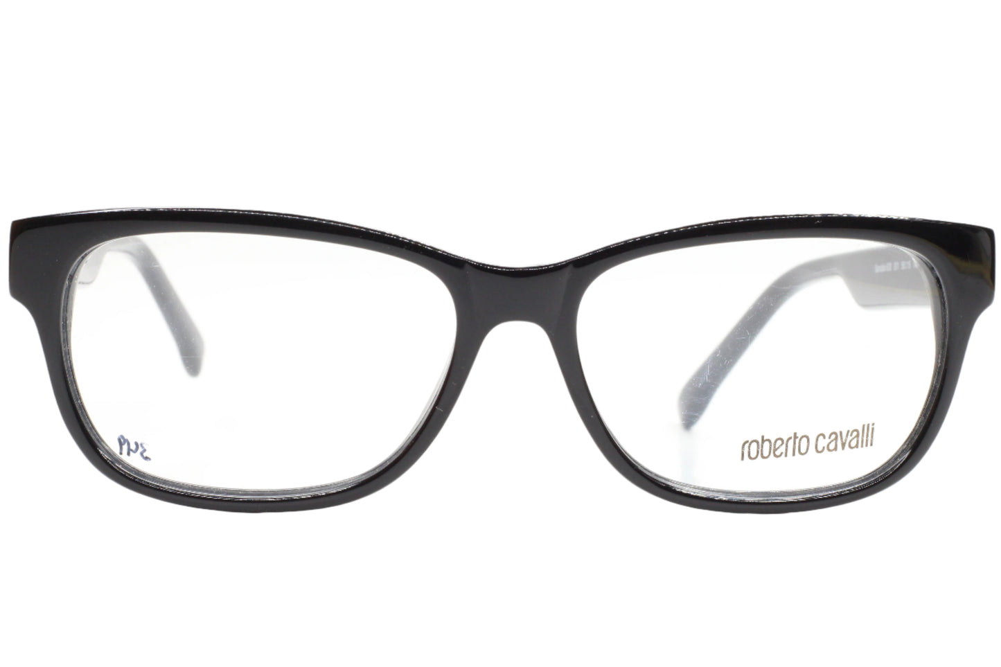Roberto Cavalli Sandalo 630 001 Black Silver Luxury Italy Eyeglasses Optical Frames ABC Optical Eyeglasses