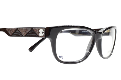 Roberto Cavalli Sandalo 630 001 Black Silver Luxury Italy Eyeglasses Optical Frames ABC Optical Eyeglasses