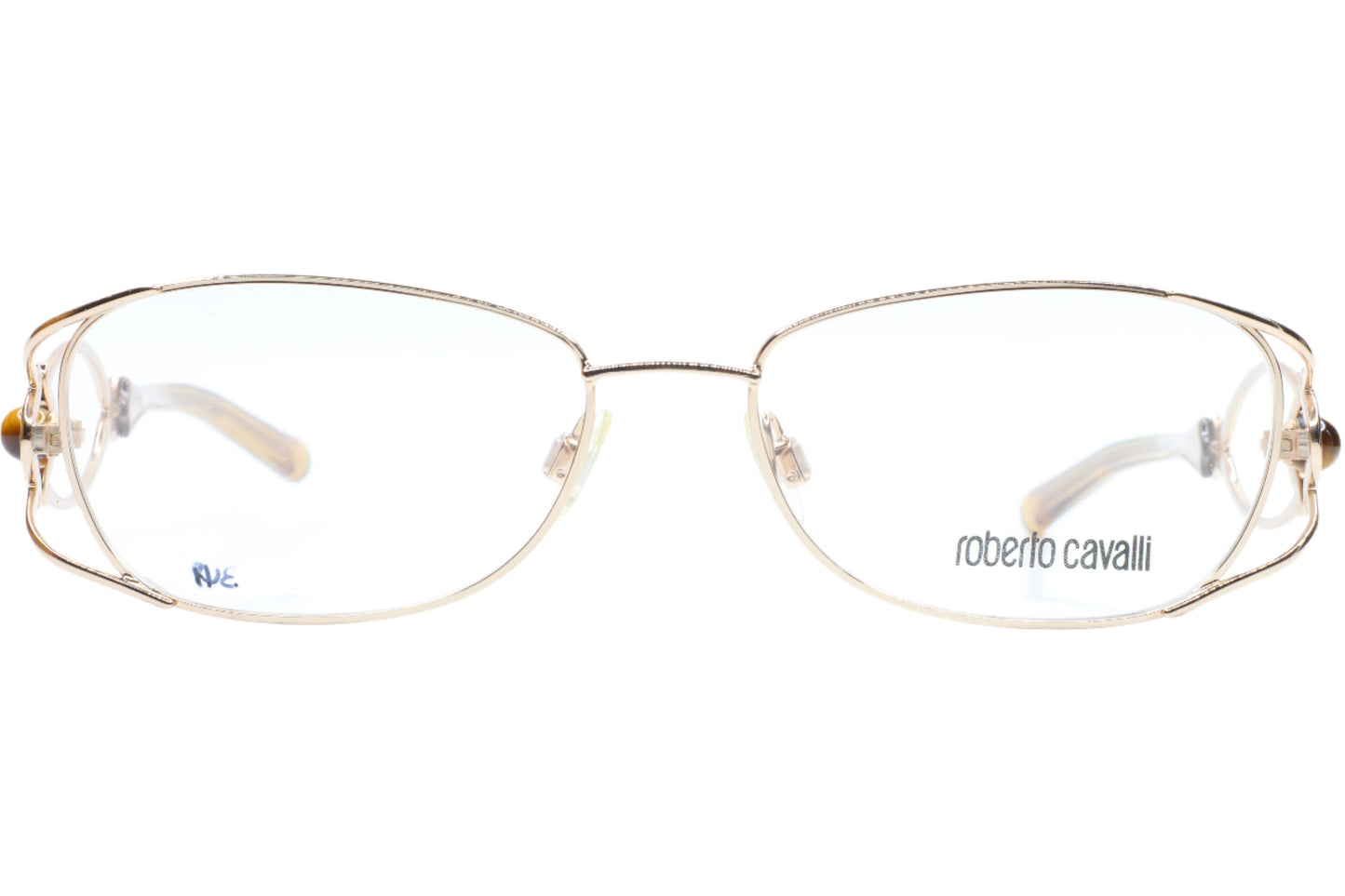 Roberto Cavalli Tiglio 631 028 Gold Brown Luxury Italy Eyeglasses -Wo 54-16-130 Gold Metal Optical Frames ABC OPTICAL Eyeglasses