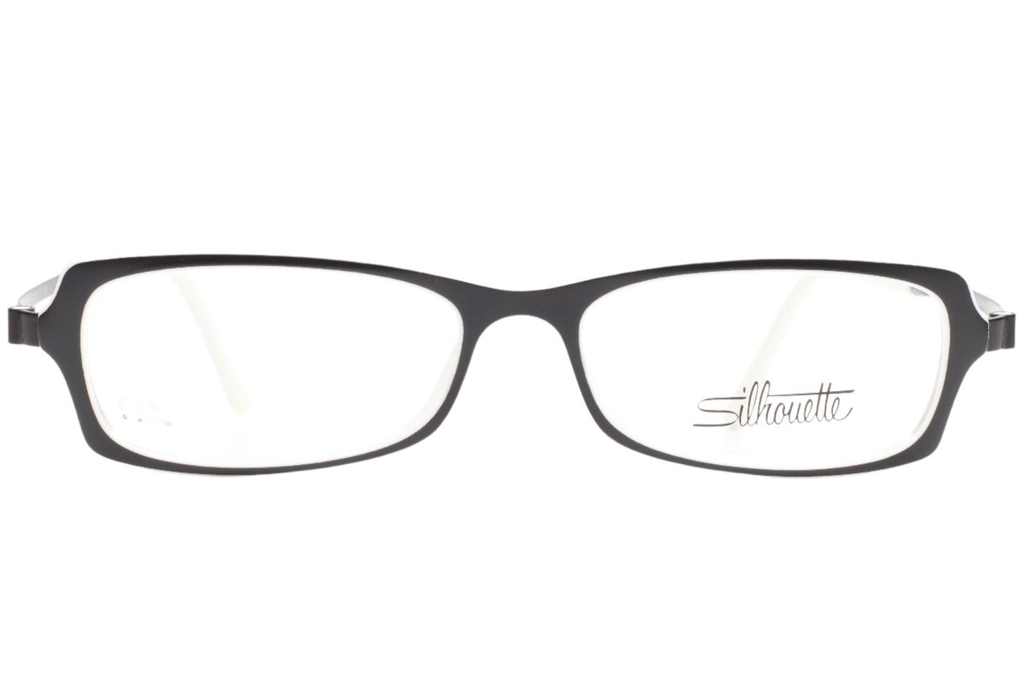 Silhouette SPX 1984 6055 Black White Designer Austria Eyeglasses -Wo 50-14-130 White Black Titanium Optical Frames ABC OPTICAL Eyeglasses