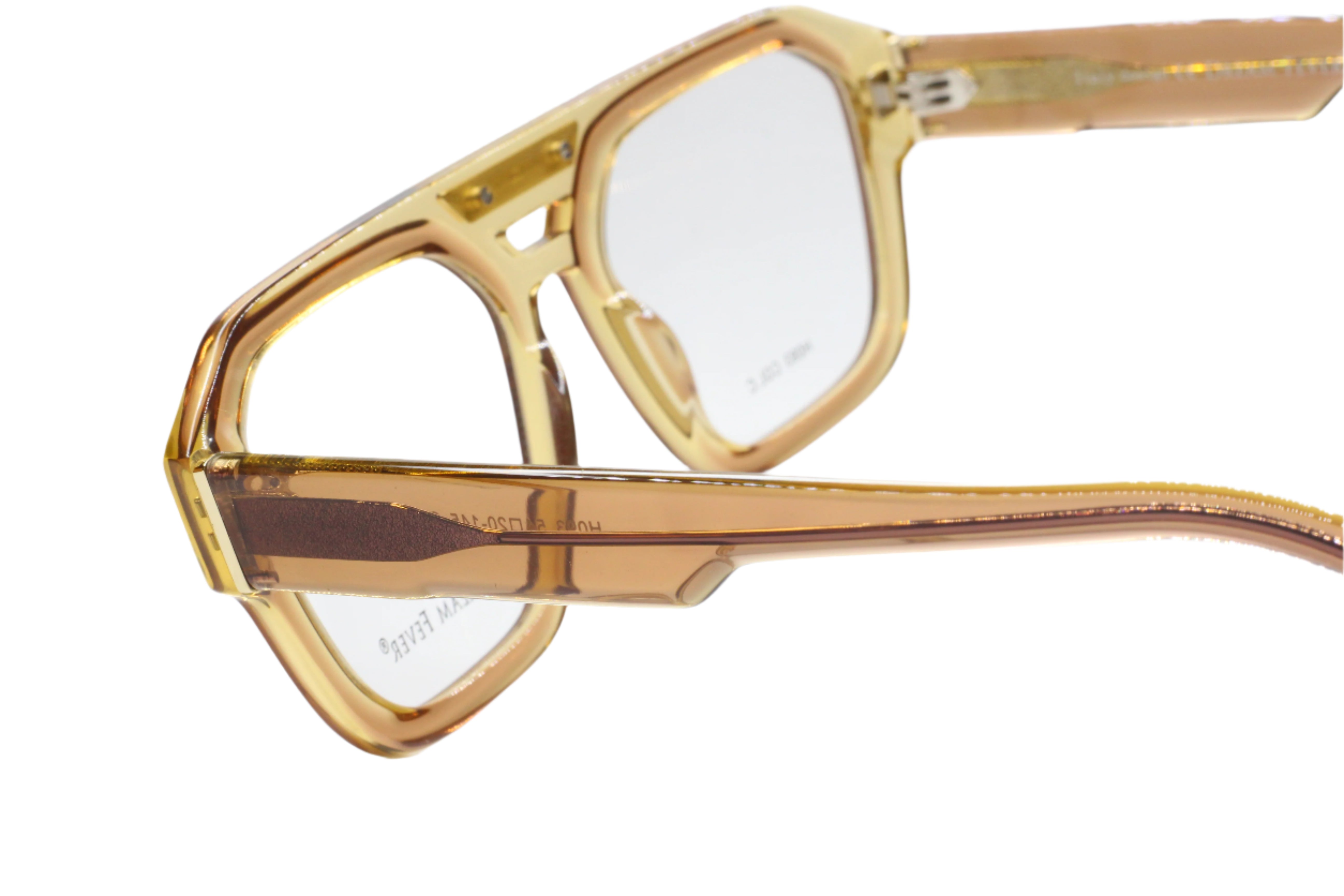 Dream Fever H093 Black Gold Designer Fashion Italy Eyeglasses -Ma