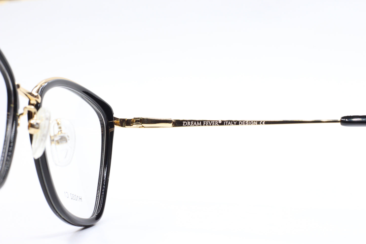 Dream Fever K1032 Crystal Gold Designer Fashion Italy Eyeglasses -Wo Optical Frames ABC Optical Eyeglasses