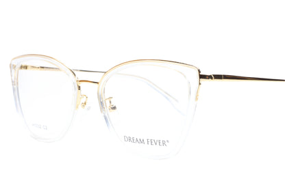 Dream Fever K1032 Crystal Gold Designer Fashion Italy Eyeglasses -Wo Optical Frames ABC Optical Eyeglasses