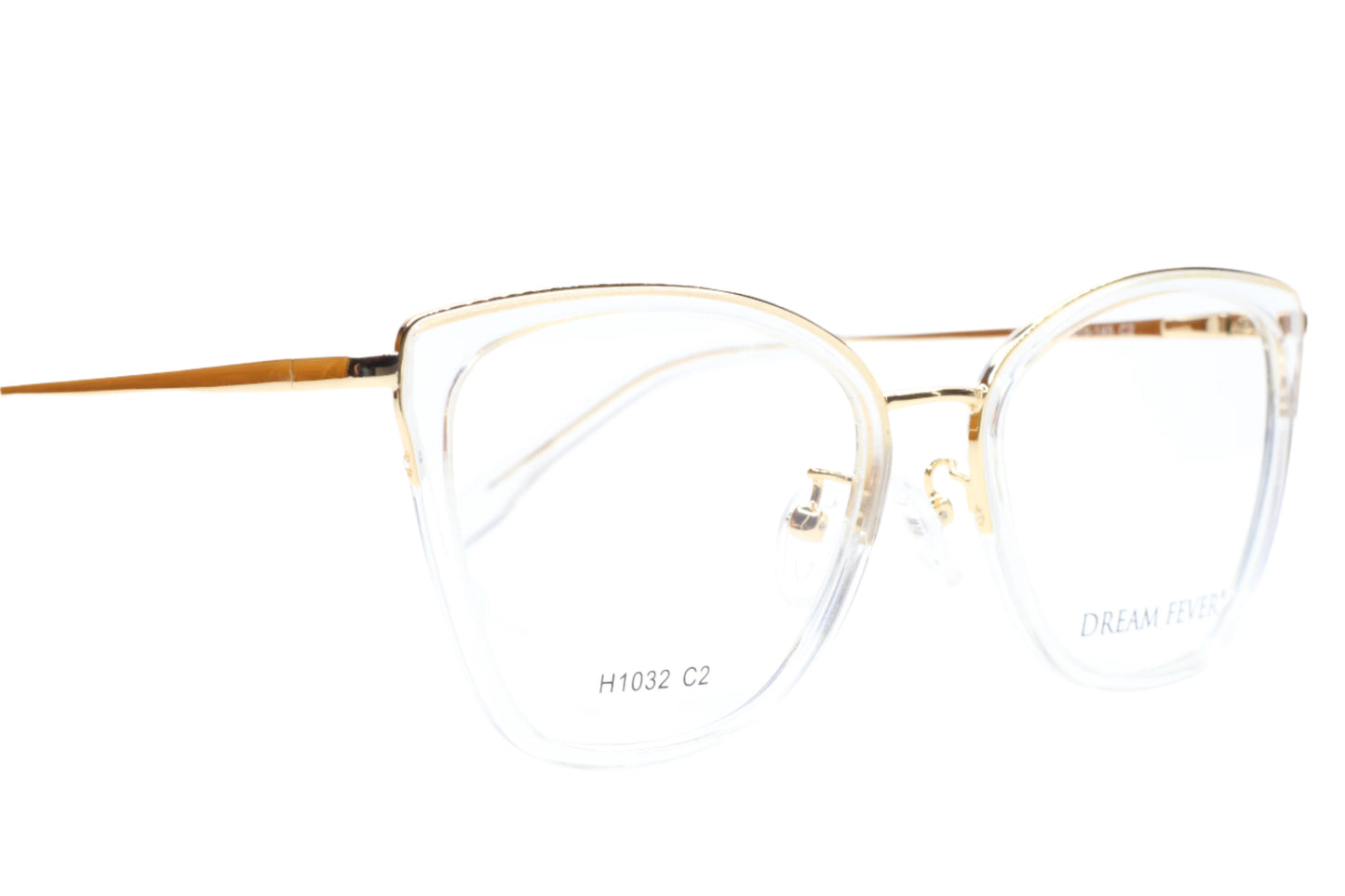 Dream Fever K1032 Crystal Gold Designer Fashion Italy Eyeglasses -Wo Optical Frames ABC Optical Eyeglasses