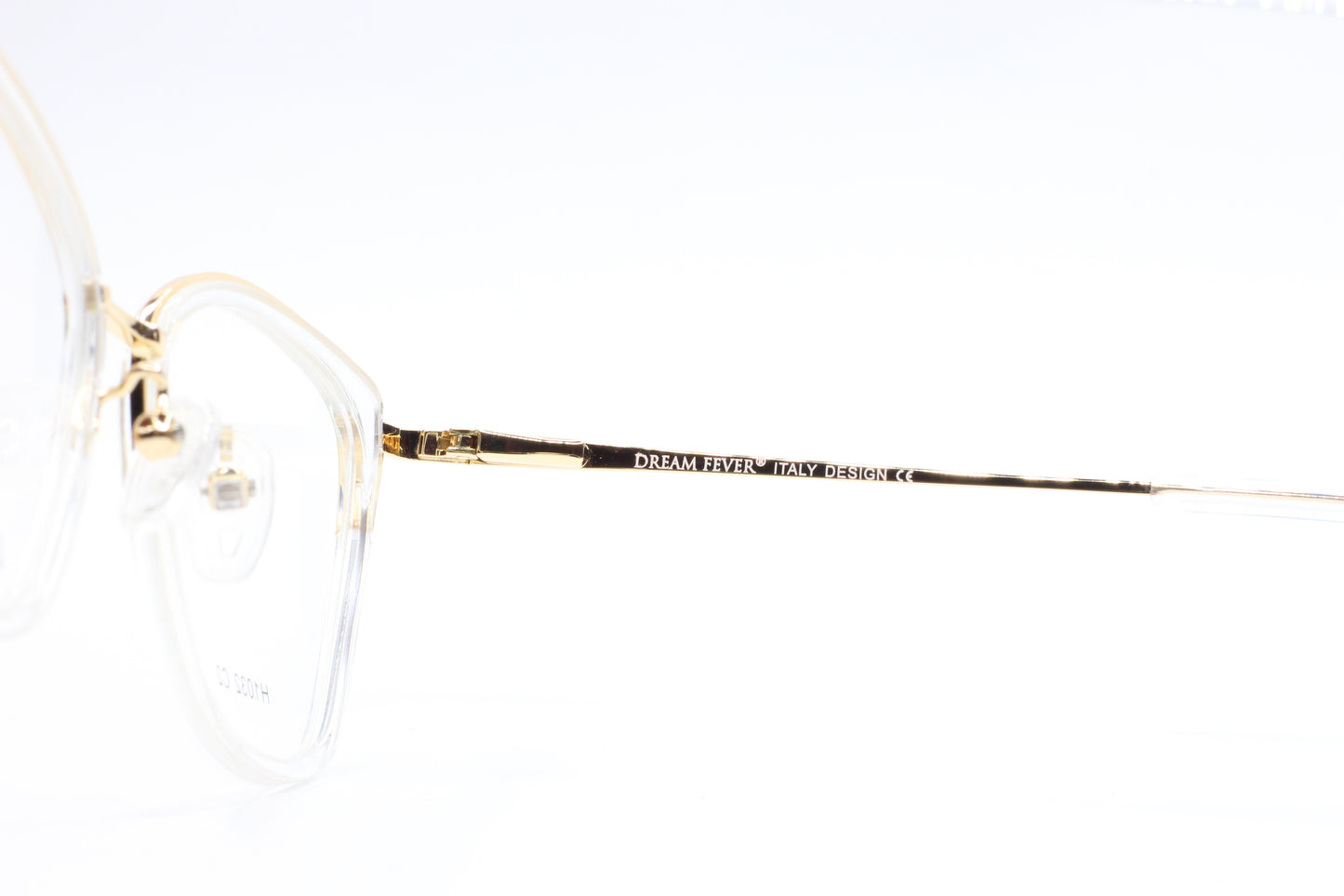 Dream Fever K1032 Crystal Gold Designer Fashion Italy Eyeglasses -Wo Optical Frames ABC Optical Eyeglasses