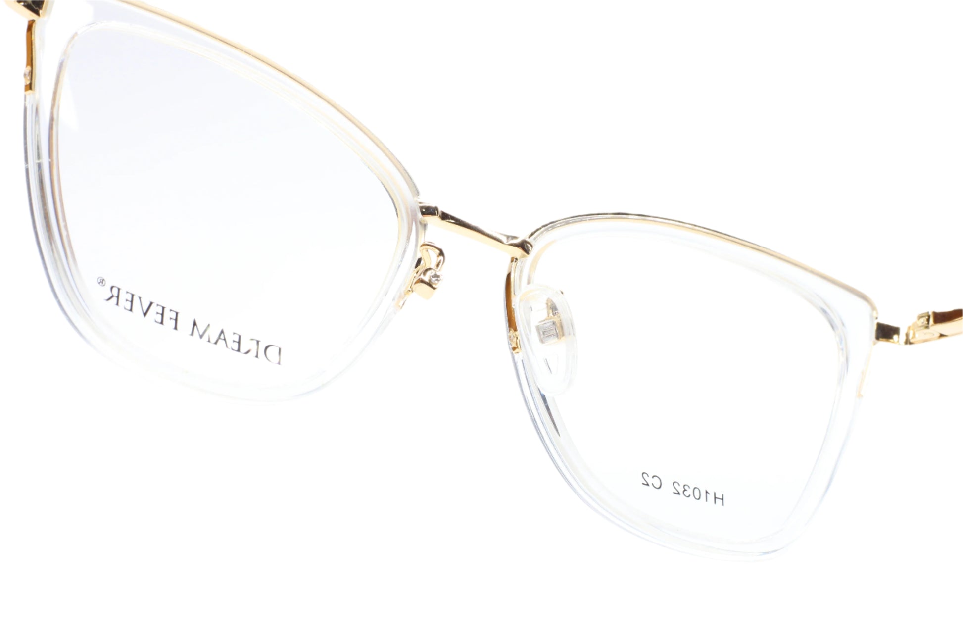 Dream Fever K1032 Crystal Gold Designer Fashion Italy Eyeglasses -Wo Optical Frames ABC Optical Eyeglasses