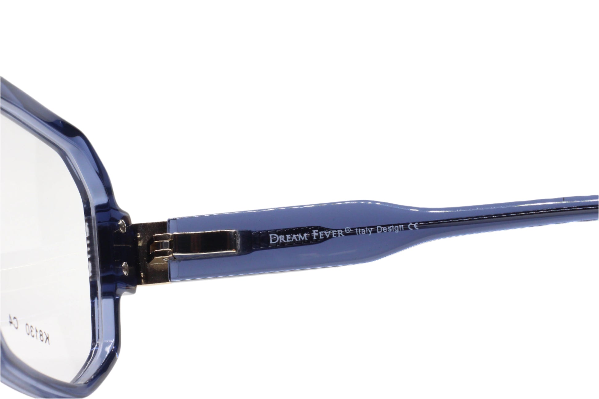 Dream Fever K8130 Crystal Blue Silver Luxury Italy Eyeglasses -Ma Optical Frames ABC OPTICAL Eyeglasses