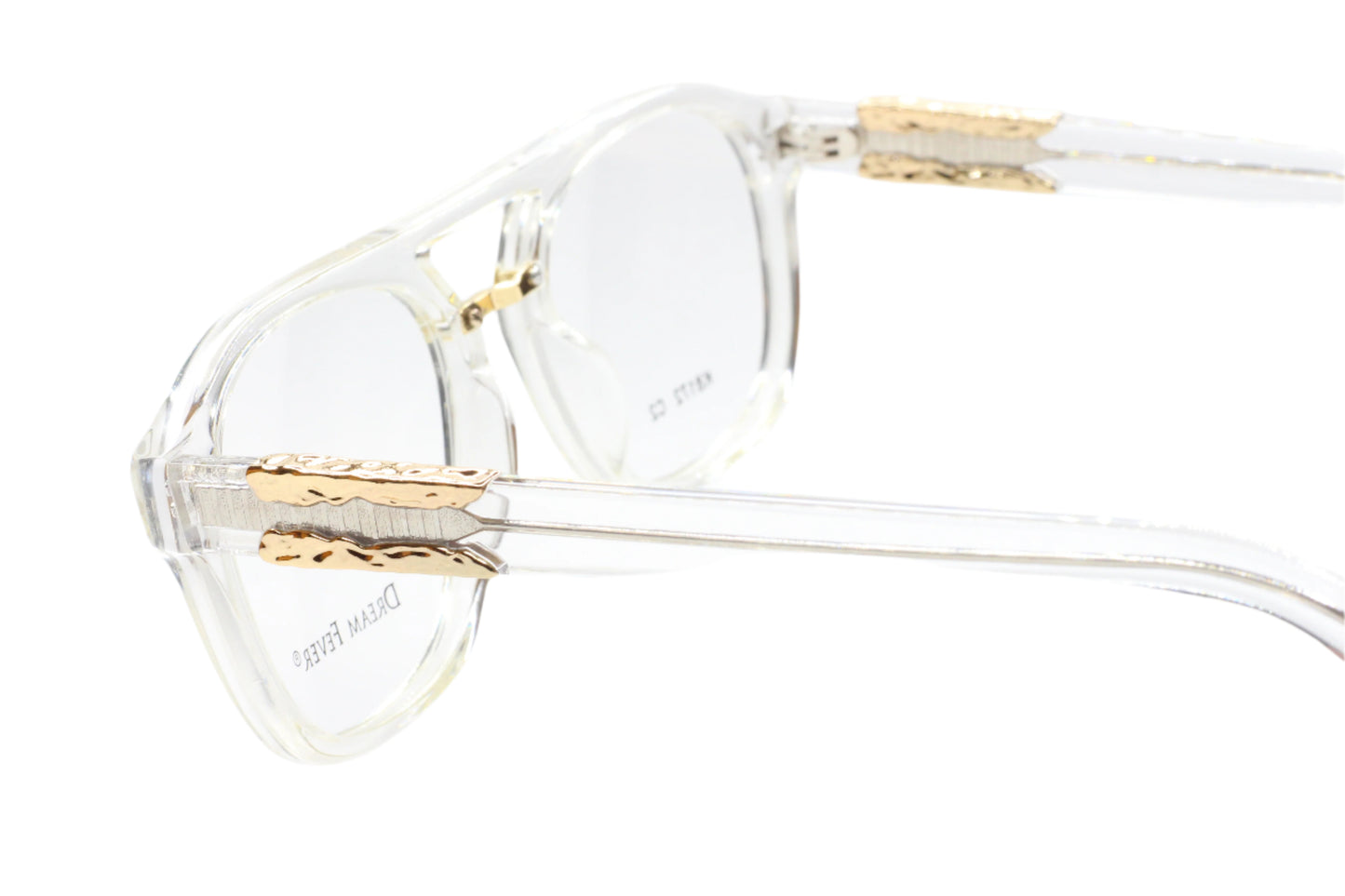 Dream Fever K8172 Crystal Clear Gold Designer Italy Eyeglasses -Ma Optical Frames ABC OPTICAL Eyeglasses