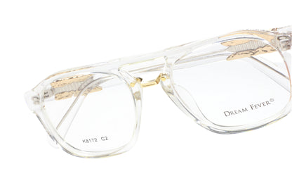 Dream Fever K8172 Crystal Clear Gold Designer Italy Eyeglasses -Ma Optical Frames ABC OPTICAL Eyeglasses