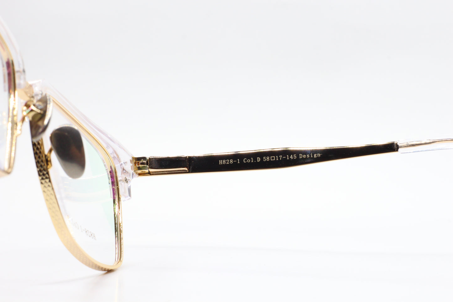 Dream Fever H828 Crystal Clear Gold Luxury Italy Eyeglasses -Ma Optical Frames ABC OPTICAL Eyeglasses