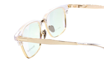 Dream Fever H828 Crystal Clear Gold Luxury Italy Eyeglasses -Ma Optical Frames ABC OPTICAL Eyeglasses