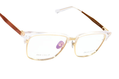 Dream Fever H828 Crystal Clear Gold Luxury Italy Eyeglasses -Ma Optical Frames ABC OPTICAL Eyeglasses