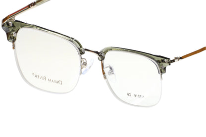 Dream Fever H8216 Crystal Green Silver Luxury Italy Eyeglasses -Ma Optical Frames ABC OPTICAL Eyeglasses