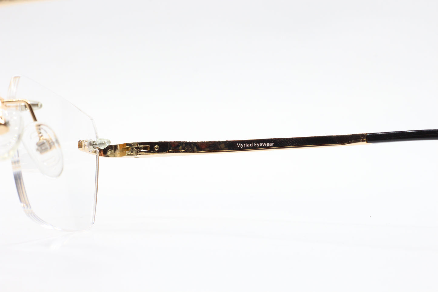 Myriad Eyewear ME25635 Gold Rimless Designer Luxury Eyeglasses -Wo