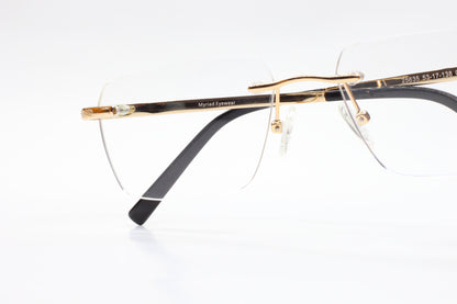 Myriad Eyewear ME25635 Gold Rimless Designer Luxury Eyeglasses -Wo