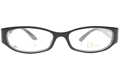 Christian Dior CD3113 YM6 Black Crystals Luxury Italy Eyeglasses -Wo 52-16-130 Black White Acetate Optical Frames ABC Optical Eyeglasses