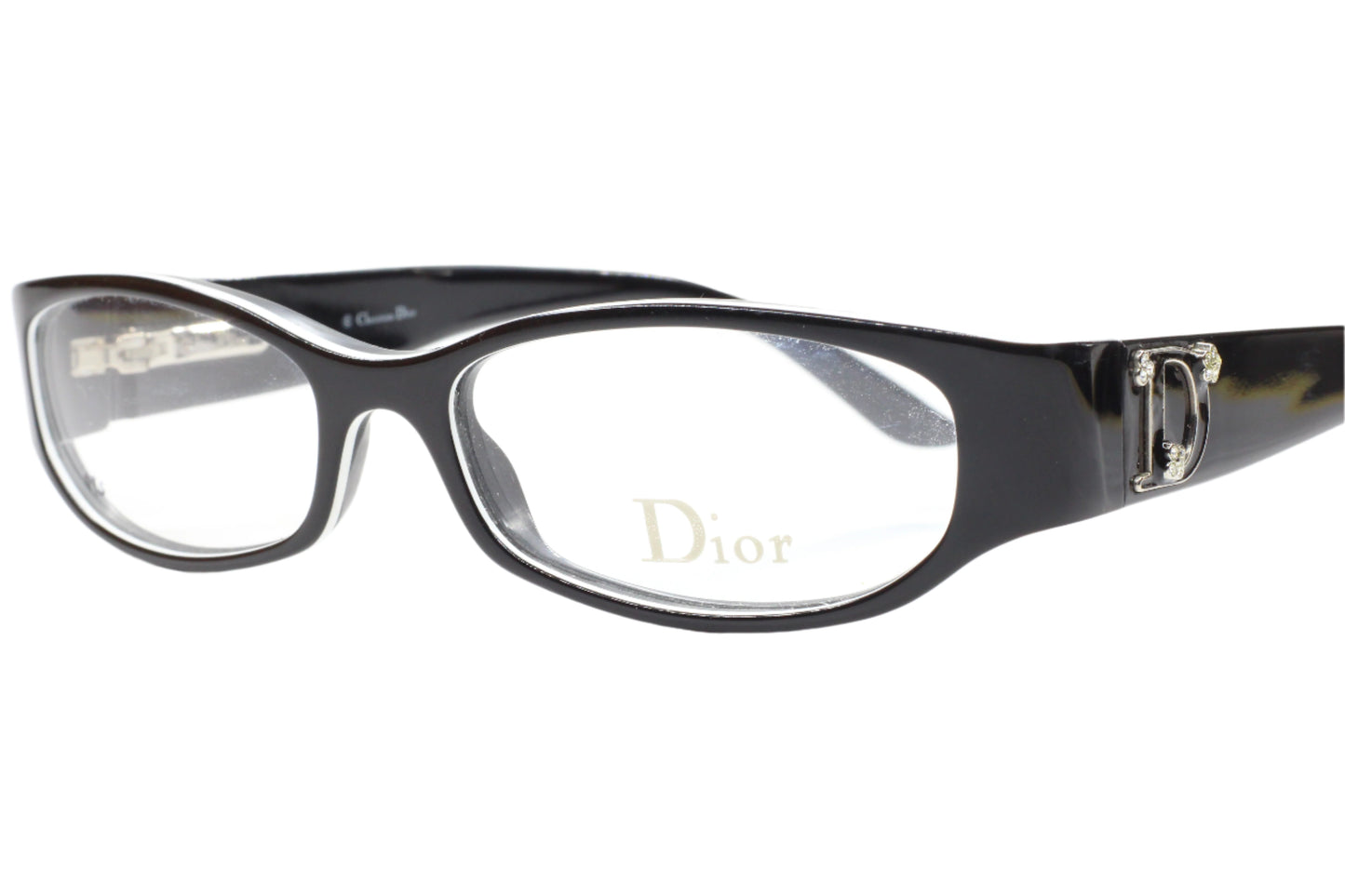 Christian Dior CD3113 YM6 Black Crystals Luxury Italy Eyeglasses -Wo Optical Frames ABC Optical Eyeglasses