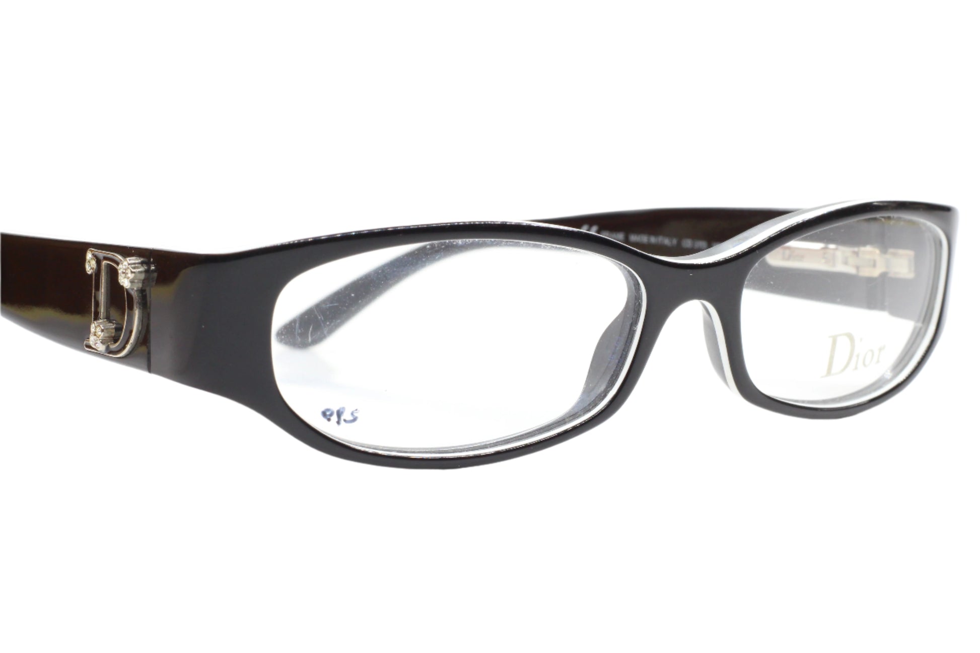 Christian Dior CD3113 YM6 Black Crystals Luxury Italy Eyeglasses -Wo Optical Frames ABC Optical Eyeglasses