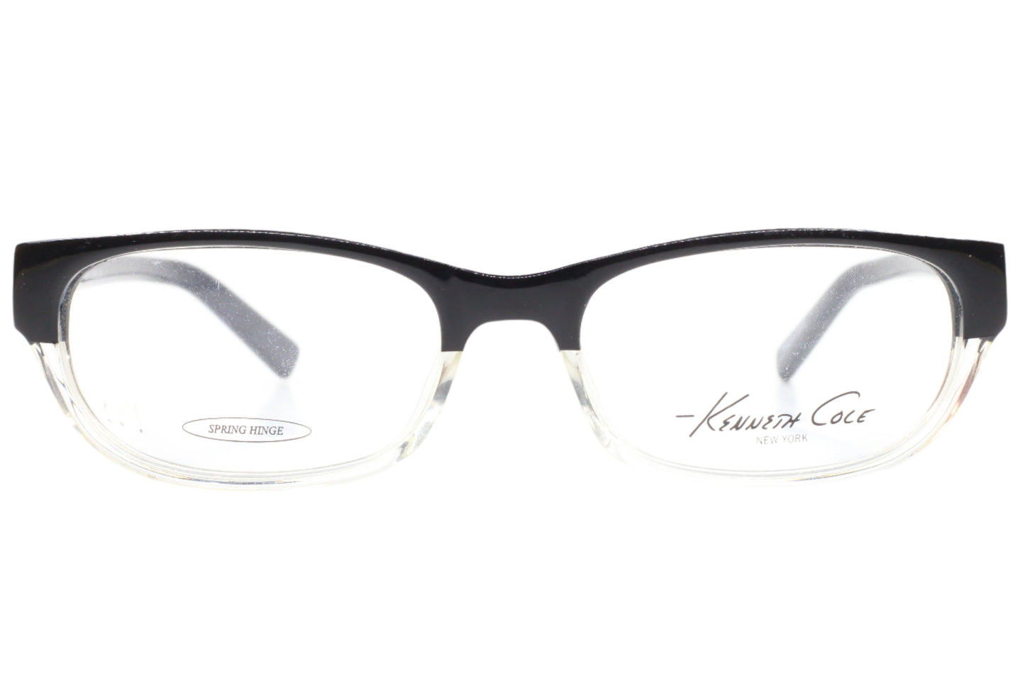 Kenneth Cole KC144 Col.003 Black Crystal Fade Designer Eyeglasses 51-16-135 Black Crystal Clear Acetate Optical Frames ABC Optical Eyeglasses