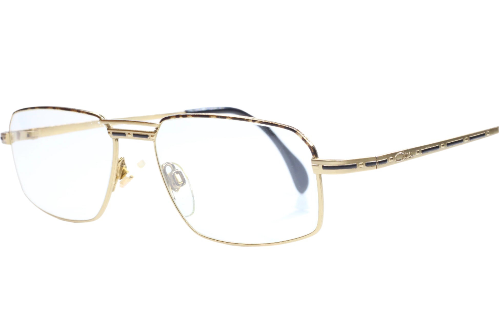 CAZAL Model 774 Col. 737 Gold Black Titanium Luxury Germany Eyeglasses -Ma Optical Frames ABC Optical Eyeglasses