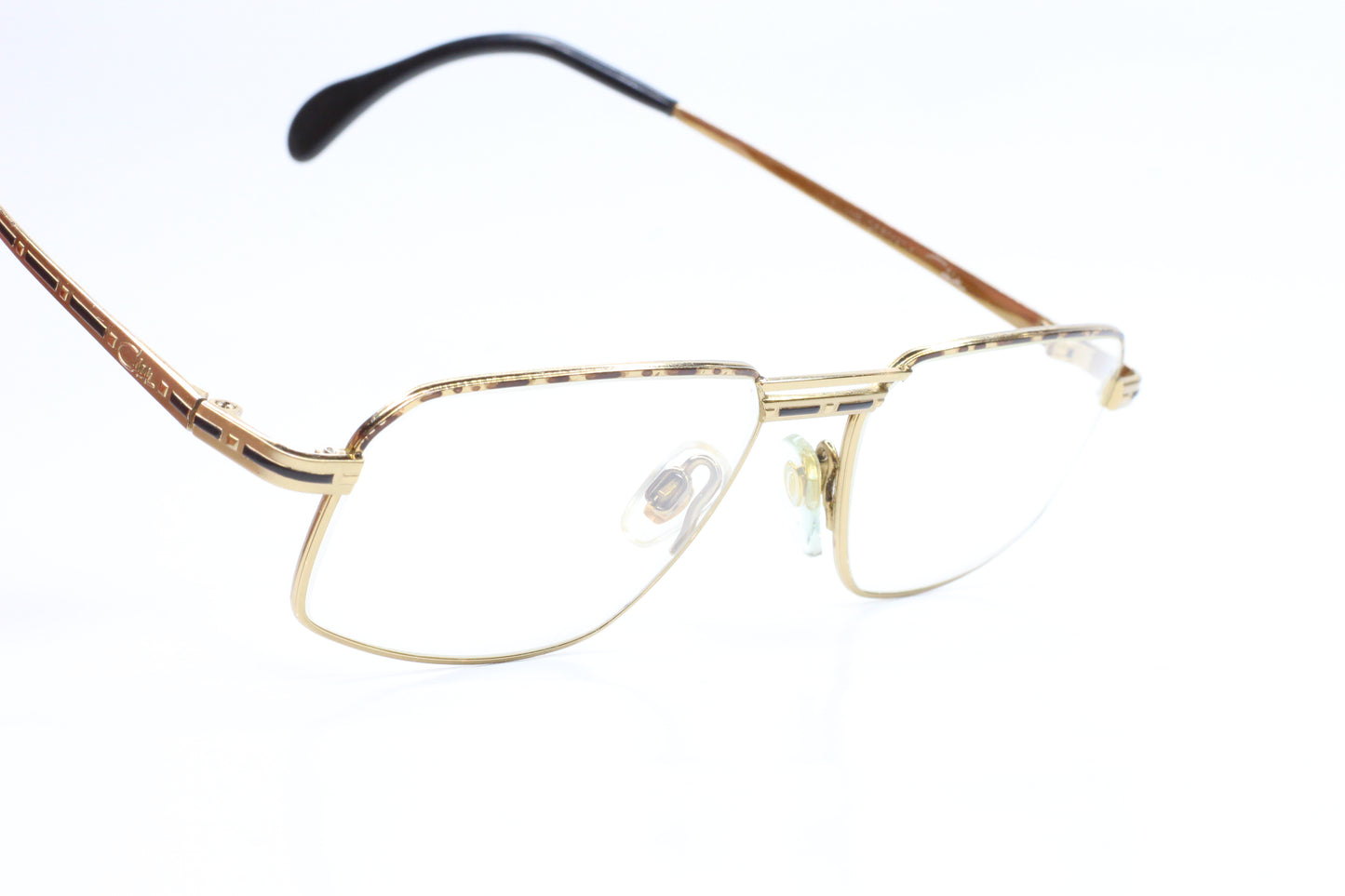 CAZAL Model 774 Col. 737 Gold Black Titanium Luxury Germany Eyeglasses -Ma Optical Frames ABC Optical Eyeglasses