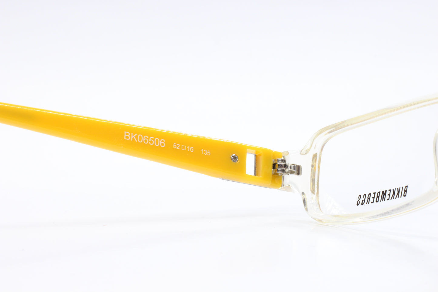 Bikkembergs BK06506 Crystal Clear Yellow Luxury Italy Eyeglasses -Ma Optical Frames ABC Optical Eyeglasses