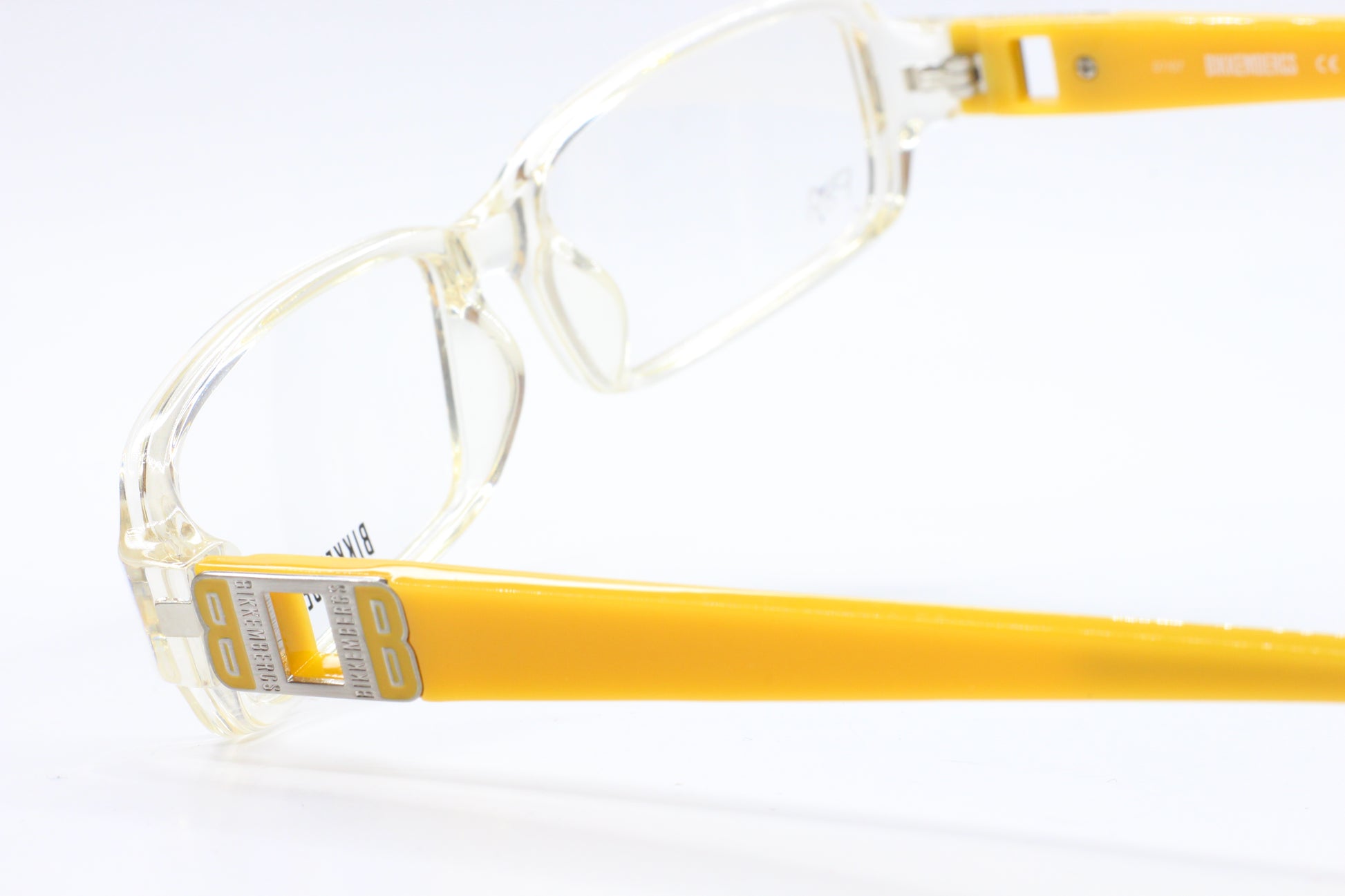 Bikkembergs BK06506 Crystal Clear Yellow Luxury Italy Eyeglasses -Ma Optical Frames ABC Optical Eyeglasses