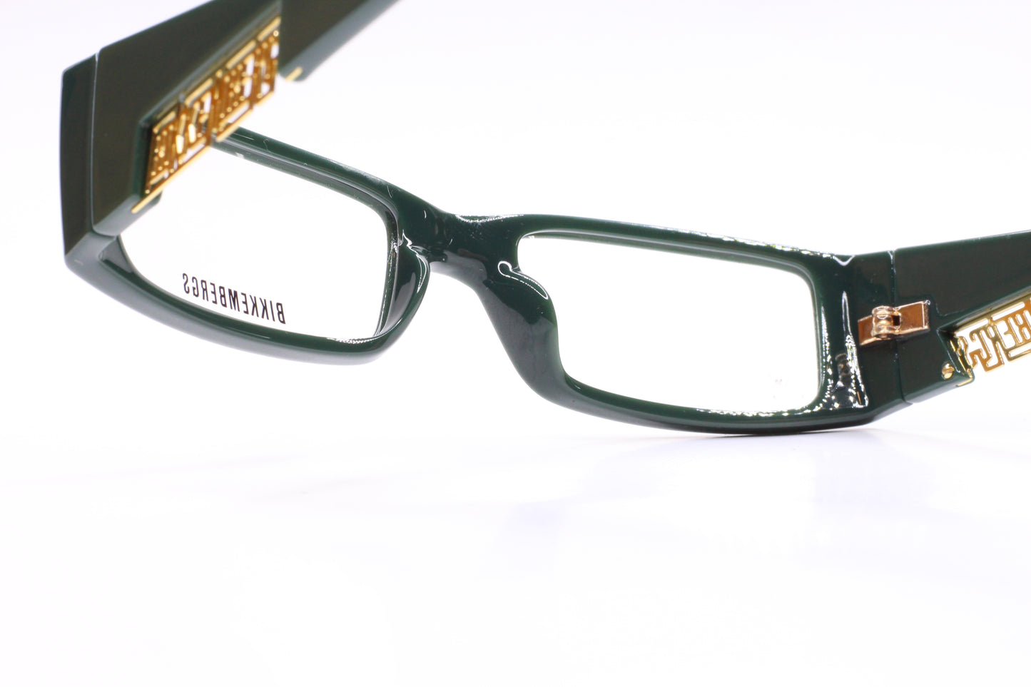 Bikkembergs BK04503 Dark Green Gold Luxury Italy Eyeglasses -Wo Optical Frames ABC Optical Eyeglasses