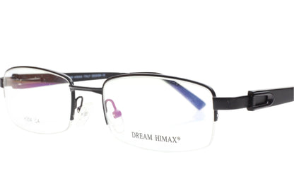 Dream Himax H304 Black Half Rim Designer Luxury Italy Eyeglasses -Ma Optical Frames ABC Optical Eyeglasses