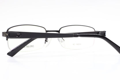 Dream Himax H304 Black Half Rim Designer Luxury Italy Eyeglasses -Ma Optical Frames ABC Optical Eyeglasses