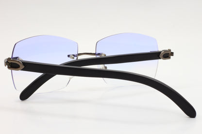 Myriad Eyewear ME00528 Purple Gunmetal Gradient Rimless Luxury Sunglasses Optical Frames ABC Optical sunglasses