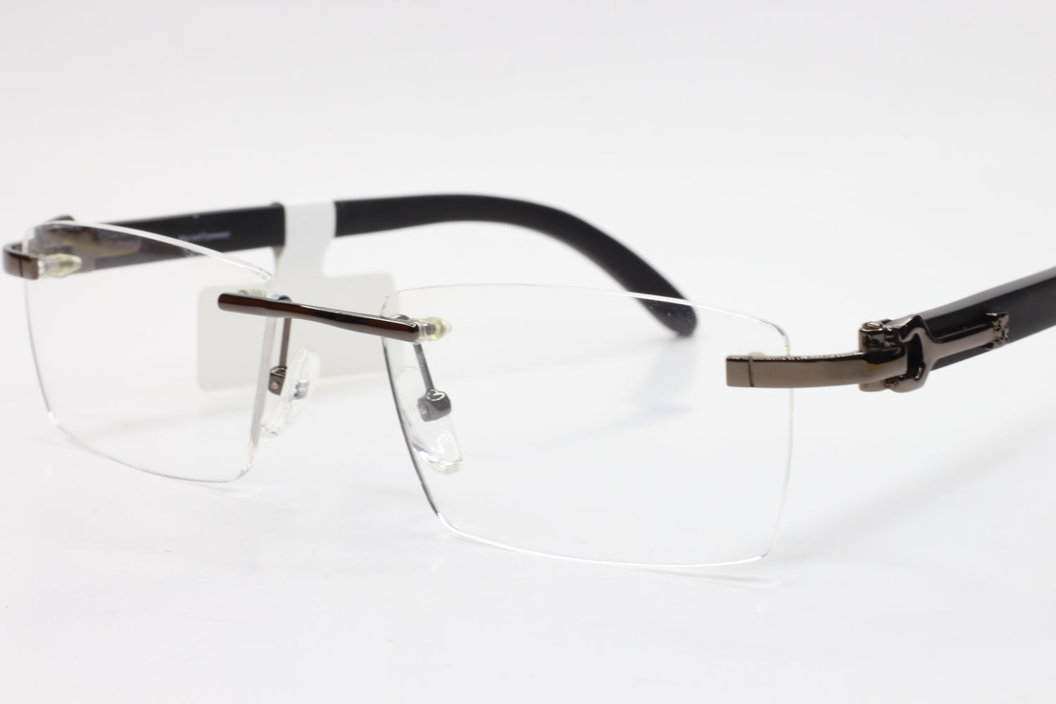 Myriad Eyewear ME00525 Gunmetal Rimless Designer Luxury Eyeglasses -Ma Optical Frames ABC Optical Eyeglasses