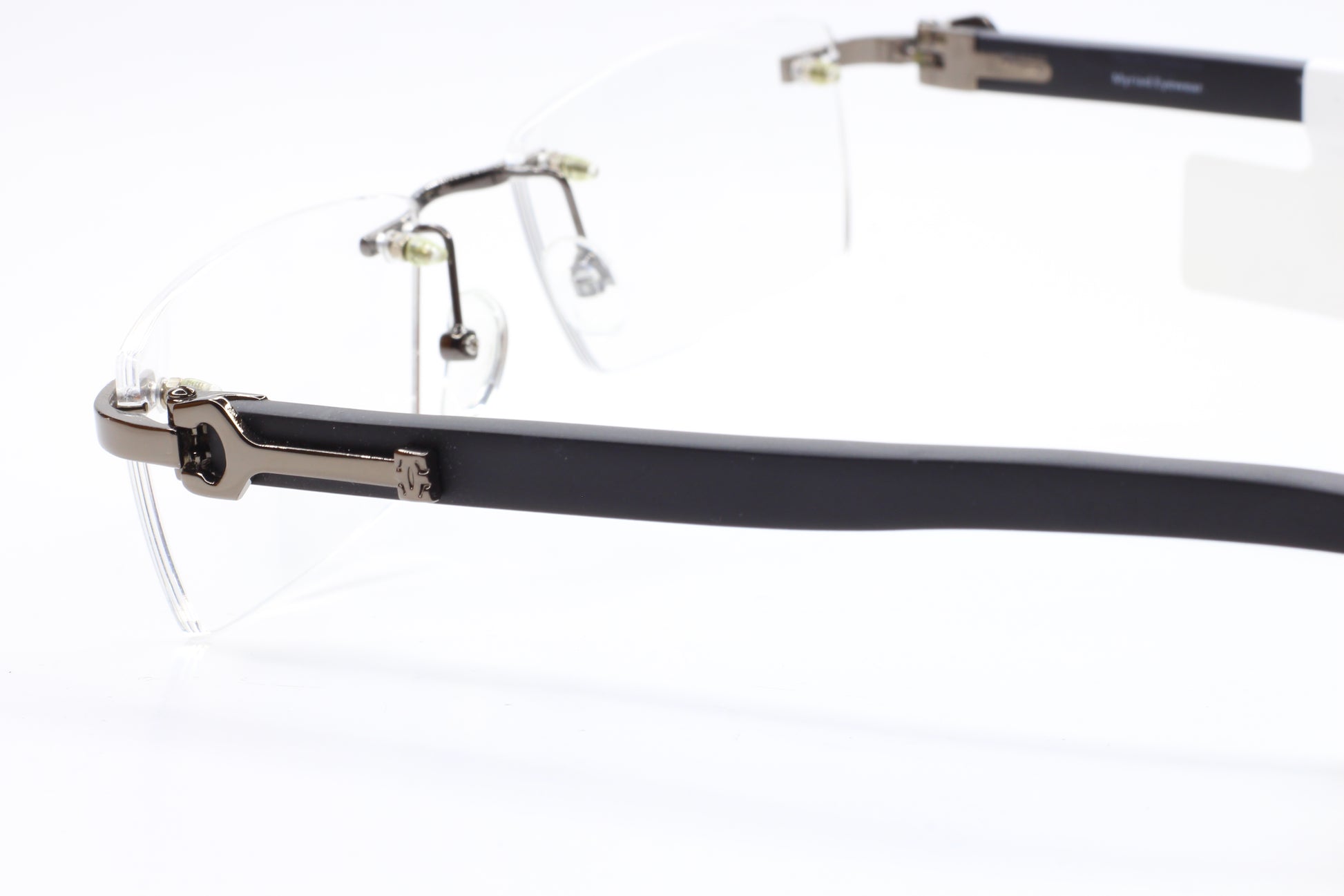 Myriad Eyewear ME00525 Gunmetal Rimless Designer Luxury Eyeglasses -Ma Optical Frames ABC Optical Eyeglasses