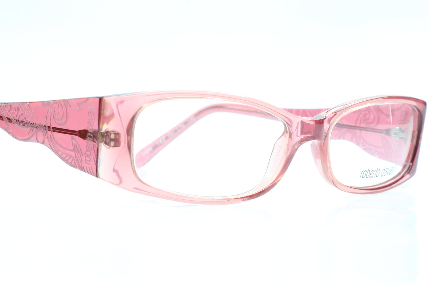 Roberto Cavalli Iride 142 L.79 Crystal Pink Luxury Italy Eyeglasses -Wo