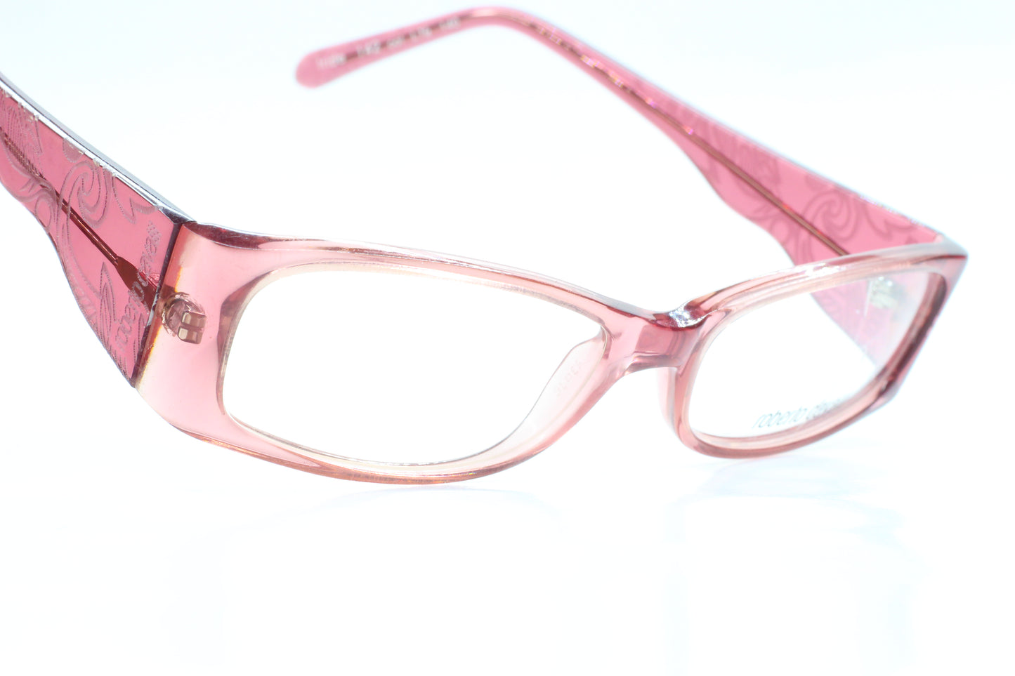 Roberto Cavalli Iride 142 L.79 Crystal Pink Luxury Italy Eyeglasses -Wo