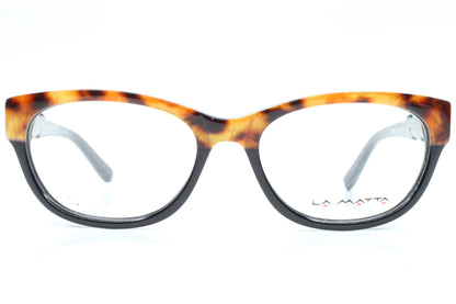 La Matta LMV3111 Tortoise Black Crystals Luxury Italy Eyeglasses -Wo 52-17-140 Brown Tortoise Acetate Optical Frames ABC Optical Eyeglasses