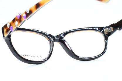 La Matta LMV3111 Tortoise Black Crystals Luxury Italy Eyeglasses -Wo Optical Frames ABC Optical Eyeglasses