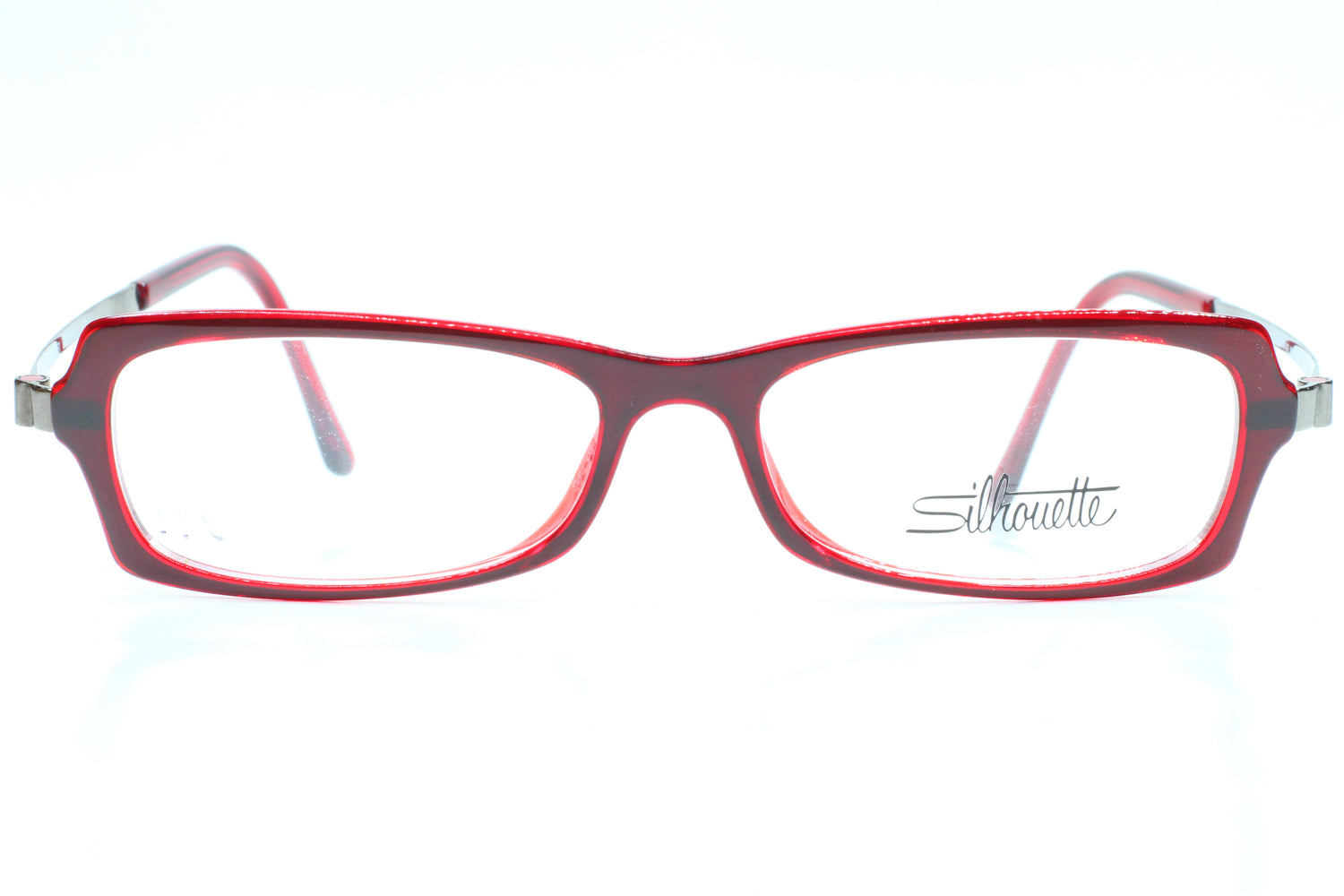 Silhouette SPX 1984 60 6051 Red Crystal Light Luxury Austria Eyeglasses -Wo 50-14-130 Wine Red Acetate Titanium Optical Frames ABC Optical Eyeglasses