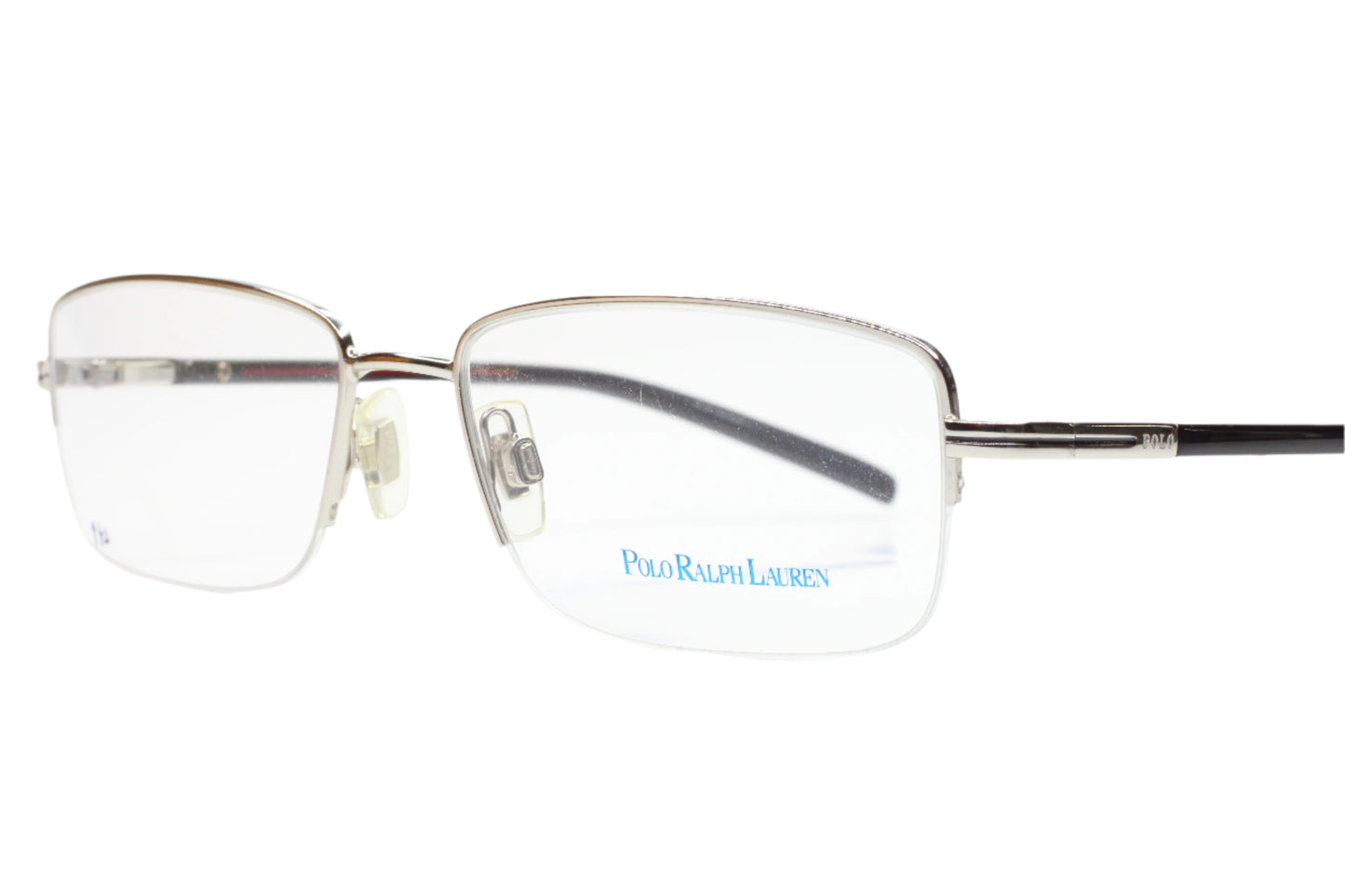 Polo Ralph Lauren PH1088 9001 Silver Half Rim Luxury Italy Eyeglasses -Ma Optical Frames ABC Optical Eyeglasses