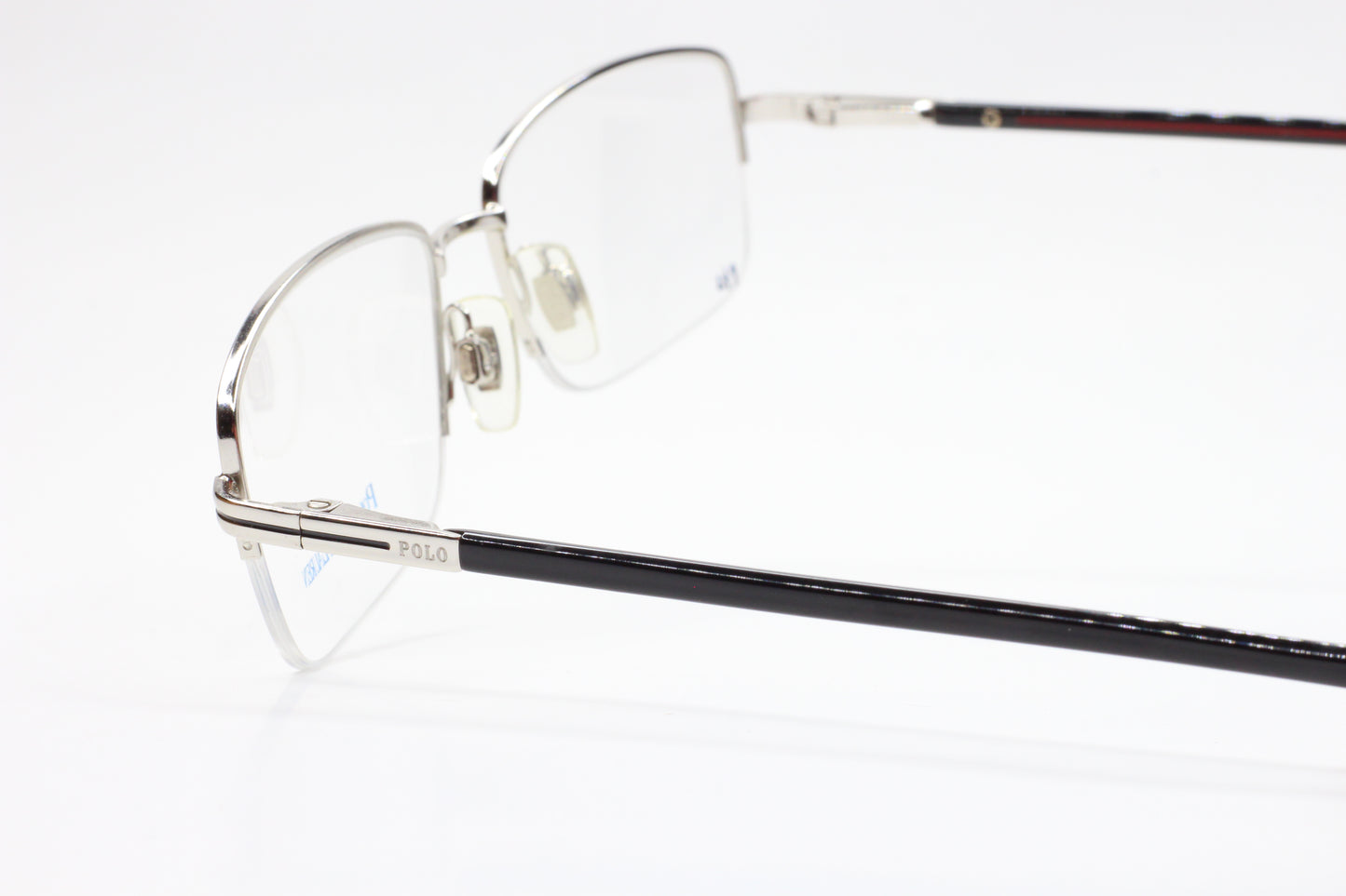 Polo Ralph Lauren PH1088 9001 Silver Half Rim Luxury Italy Eyeglasses -Ma Optical Frames ABC Optical Eyeglasses