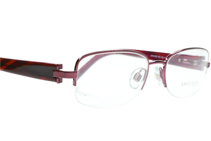 Anne Klein AK9109 523 Shiny Purple Semi Rimless Luxury Eyeglasses -Wo Optical Frames ABC Optical Eyeglasses