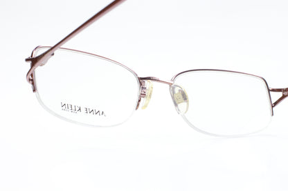 Anne Klein AK9062 434 Rose Gold Metallic Semi Rimless Luxury Eyeglasses -Wo Optical Frames ABC Optical Eyeglasses