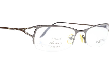 Caviar M1719 C82 Gunmetal Genuine Austrian Crystals Luxury Italy Eyeglasses -Wo Optical Frames ABC Optical Eyeglasses