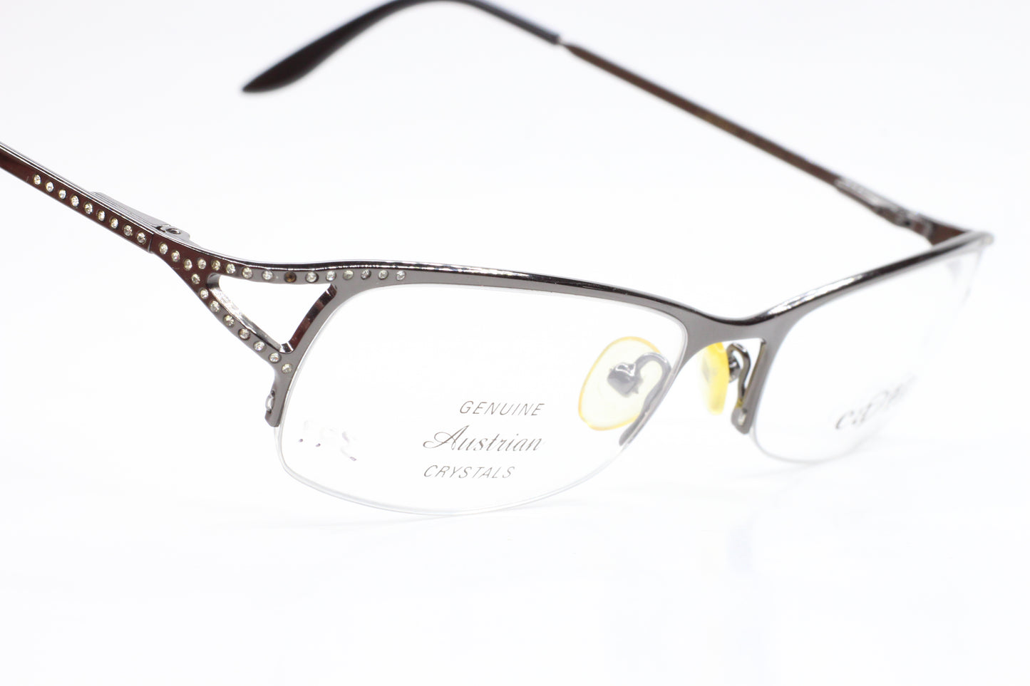 Caviar M1719 C82 Gunmetal Genuine Austrian Crystals Luxury Italy Eyeglasses -Wo Optical Frames ABC Optical Eyeglasses