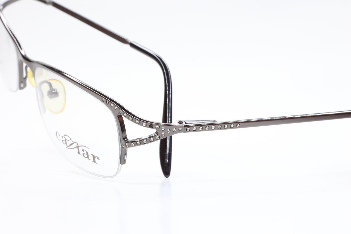 Caviar M1719 C82 Gunmetal Genuine Austrian Crystals Luxury Italy Eyeglasses -Wo Optical Frames ABC Optical Eyeglasses